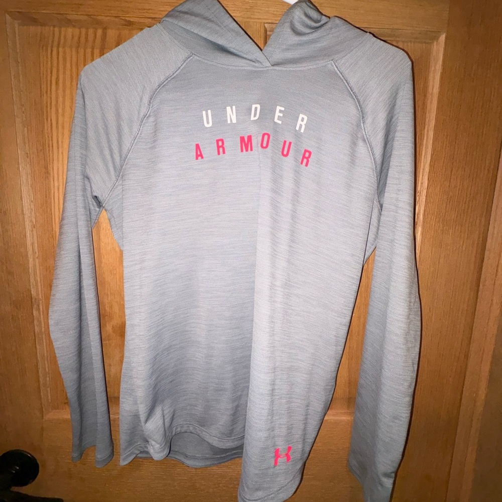 Under Armour Light Gray HeatGear Hoodie